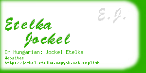 etelka jockel business card
